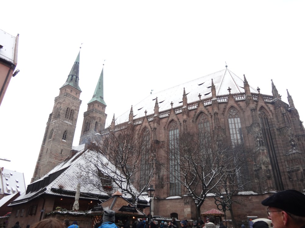 Sebalduskirche (St. Sebaldus Church) is right in front of the international market