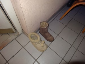 Our boots for St. Nikolaus' Day!