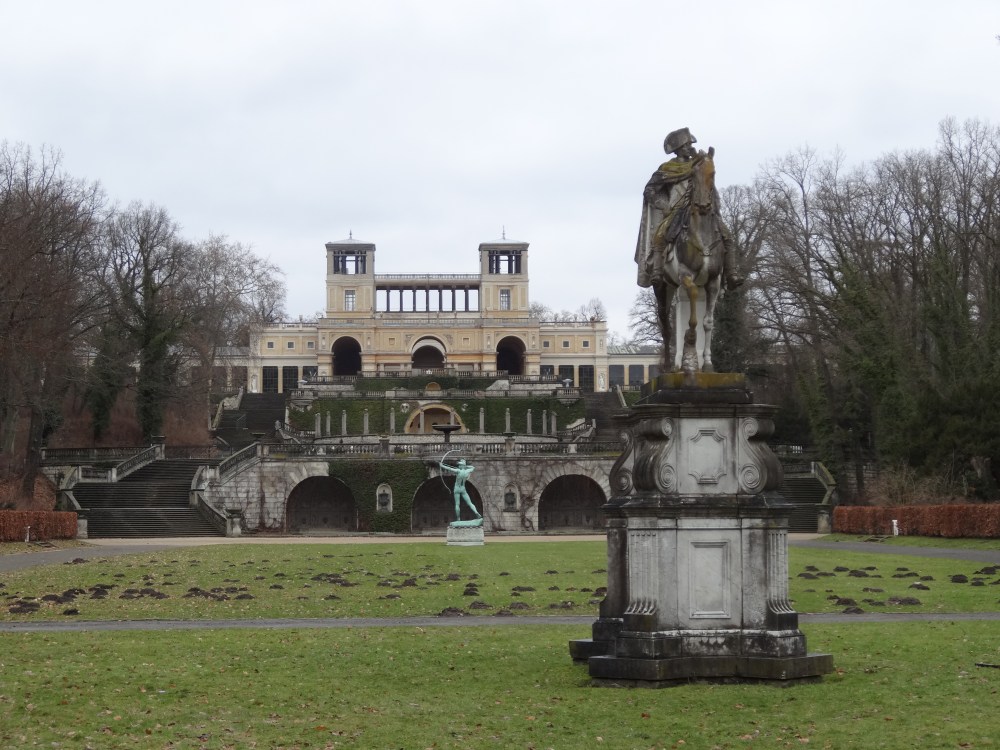 This  Orangerieschloss (Orangerie castle) was built in the 19th century.