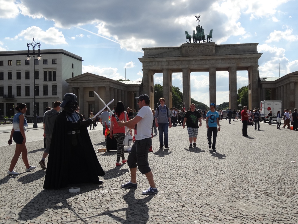 Darth Vader has been to Brandenburg Gate!