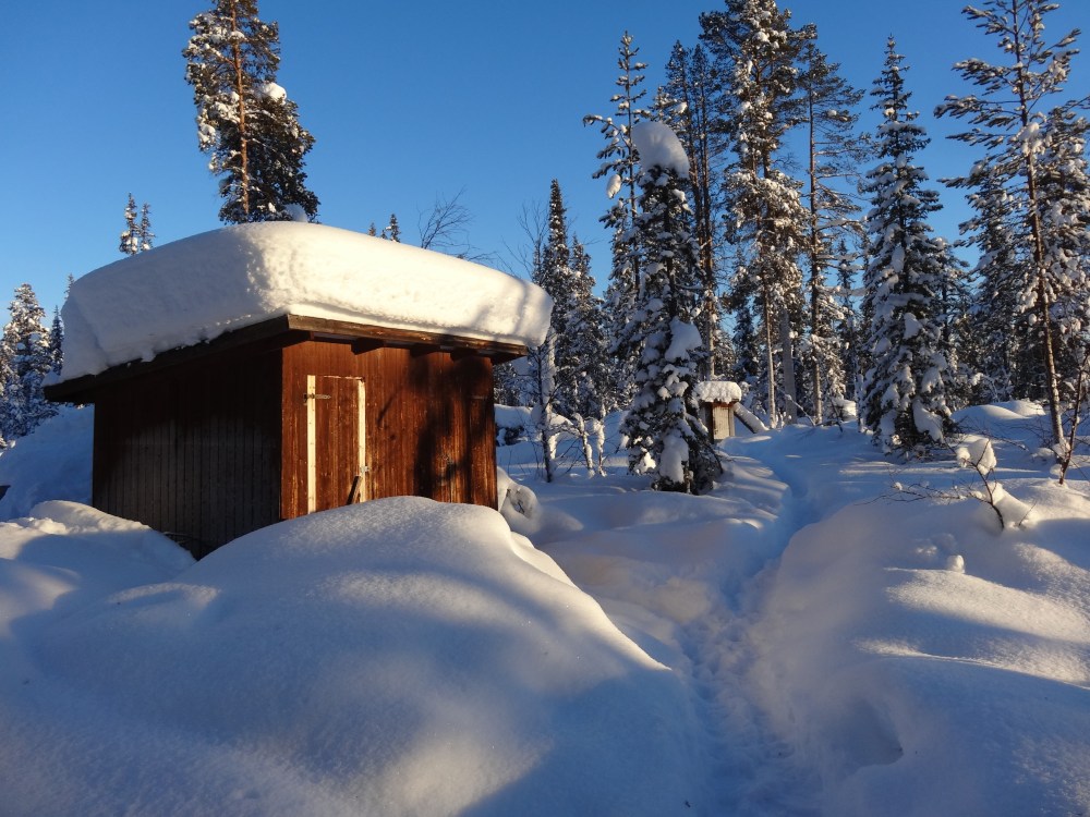 Isn't that a little house cute and all? That's our bathroom.